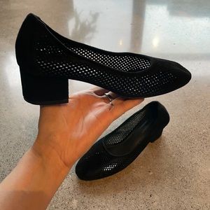 Jeffery Campbell Suede Block Heel Pump